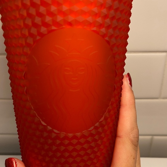 Starbucks Soft Touch Matte Red Studded Tumbler - Picture 2 of 3